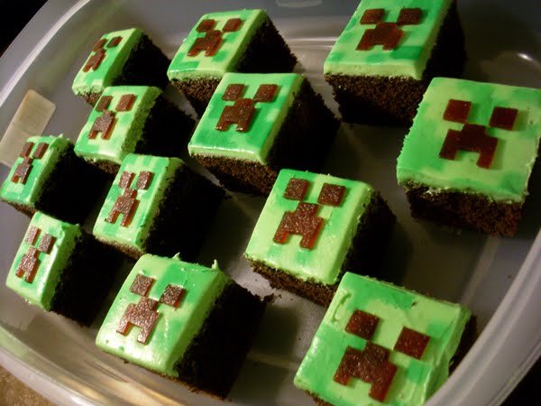 Creeper cake minecraft